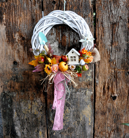 wianki Wianek jeień w ogrodzie