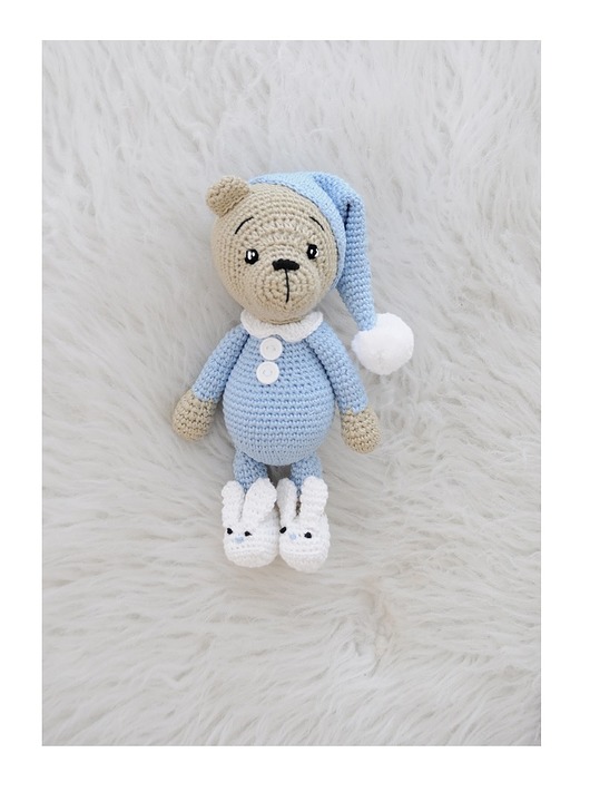 przytulanki dla niemowląt i dzieci Śpioch w błękitnej piżamce