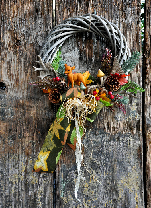 wianki Wianek jesienny las