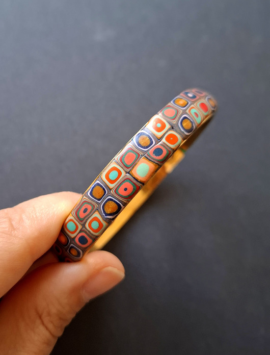 bransoletki - inne Bransoleta letnie mozaiki no15