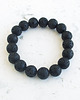 bransoletki z kamieni naturalnych Lawa Czarna 12 mm Bransoletka 2