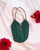 torby na ramię Duża torebka tulipan shopperka zielona 1